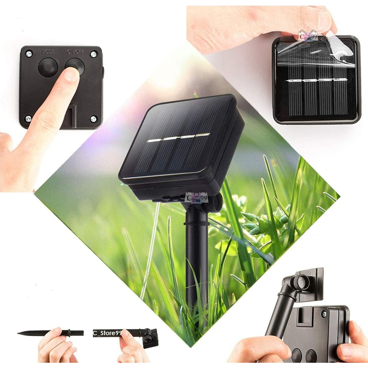 Manguera Solar  Luces De Navidad 20m